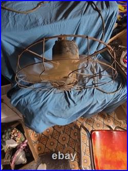 Rare Dayton Antique Fan Four Bladed 16 Brass Blades Runs Three Speeds