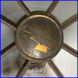 Rare EMERSON ELECTRIC Pedestal Floor Fan 77648-SJ 3 Speed, Oscillating ART DECO