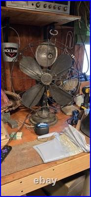 Rare Hard To Find Antique DIEHL Black 17 Electric Fan USA Works