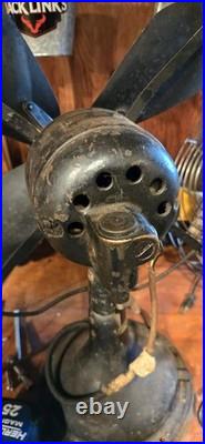 Rare Hard To Find Antique DIEHL Black 17 Electric Fan USA Works