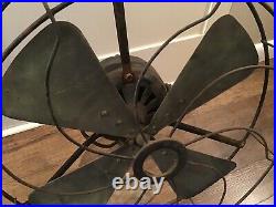Rare National Screw & Tack Co Adams Bagnall Electric Gyro Fan Brass WORKS