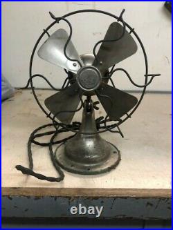 Rare Nickel Plated Antique Fan. Star Rite Fitzgerald MFG. Co