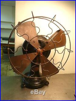Rare Signed Antique 19thC Sprague Electric Co. Fan / Brass /Cast Iron /Original