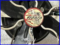 Rare Vidrio 8 In. Metal Base VP 100 Electric Fan Green Hoehn Collection 1929