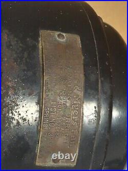 Rare Vintage 1930's R&M 3854-C Robbins & Myers 4 Blade 16 Brass Desk Fan