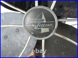 Rare Vintage 1950s 4 Blade 16 Emerson Electric 79648-AG Oscillating Fan (WORKS)