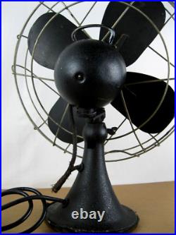 Rare Vintage 1950s 4 Blade 16 Emerson Electric 79648-AG Oscillating Fan (WORKS)