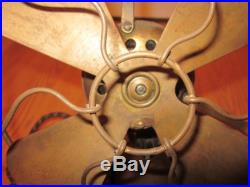 Rare Vintage Antique Early Americana Emerson TROJAN Oscillating Fan No. 13291
