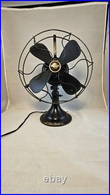 Rare Vintage Antique Wagner 5260 10 Inch Occilating Fan Works Good