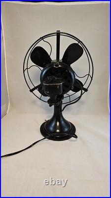 Rare Vintage Antique Wagner 5260 10 Inch Occilating Fan Works Good