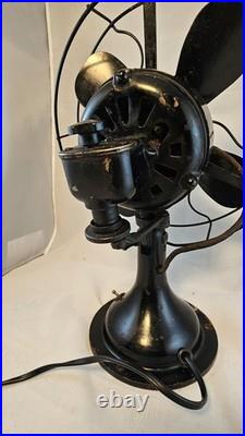 Rare Vintage Antique Wagner 5260 10 Inch Occilating Fan Works Good