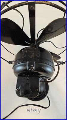 Rare Vintage Antique Wagner 5260 10 Inch Occilating Fan Works Good