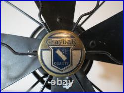 Rare & Vintage Graybar 10 Inch Oscillating Fan Model P19435 Good Condition