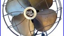 Rare Vtg Antique Vtg Emerson 9 Electric Table Fan Model 77646-sl Working