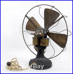 Rare early antique electric Peerless Fan 16
