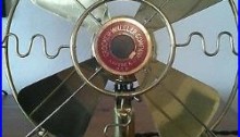 Rare mint 8 All Brass Crocker Wheel antique electric fan circa 1912