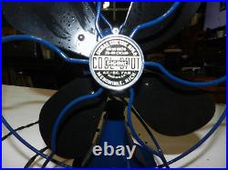 Restored Blue Signal Electric Mfg Co 8 Cool Spot Jr Fan