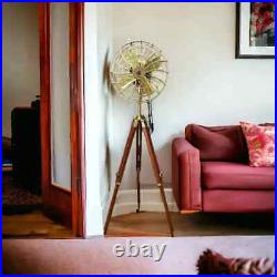 Royal Navy Antique Electric Pedestal Floor Fan with Tripod Stand Home Decor/Gift Royal Navy Antique Electric Pedestal Floor Fan with Tripod Stand Home Decor/Gift