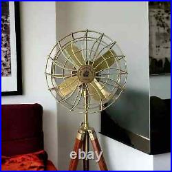 Royal Navy Antique Electric Pedestal Floor Fan with Tripod Stand Home Decor/Gift Royal Navy Antique Electric Pedestal Floor Fan with Tripod Stand Home Decor/Gift