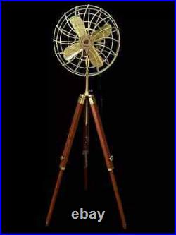 Royal Navy Antique Electric Pedestal Floor Fan with Tripod Stand Home Decor/Gift Royal Navy Antique Electric Pedestal Floor Fan with Tripod Stand Home Decor/Gift