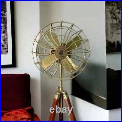 Royal Navy Antique Electric Pedestal Floor Fan with Tripod Stand Home Decor/Gift Royal Navy Antique Electric Pedestal Floor Fan with Tripod Stand Home Decor/Gift