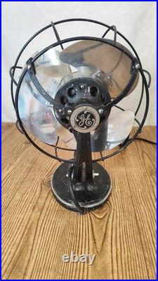 SEE VIDEO General Electric GE 55x164 Vintage Electric Non Oscillating Fan WORKS