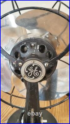 SEE VIDEO General Electric GE 55x164 Vintage Electric Non Oscillating Fan WORKS