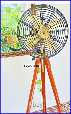 SUGRA ART Handmade Antique Floor Standing Electric Fan, Home Decor, Office Decor