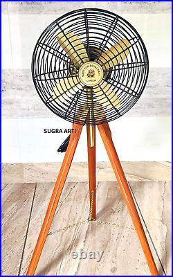 SUGRA ART Handmade Antique Floor Standing Electric Fan, Home Decor, Office Decor