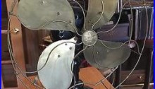 Spectacular Antique Emerson 16648 Oscillator Electric Fan 17 Brass Cage Working