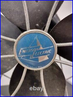 St. Louis Vintage Emerson Electric 16 Oscillating Fan Type 79648-sa Works