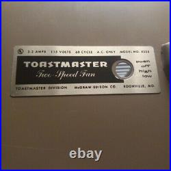 Toastmaster 2 speed 22inch metal blade model 5325 box fan