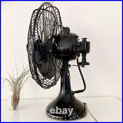 Toshiba retro electric fan 1950 period operation goods iron black antique fjapan