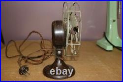 UNUSUAL Small Vintage BARBER-COLMAN BARCOL Electric Bakelite 5 Blade Fan WORKS