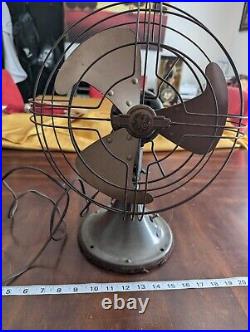 VIDEO 1930s Working vintage ge general electric fan Desk Antique Swivel Head