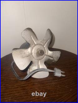 VINTAGE 1930s EMERSON Bullet Motor Oscillating Fan Cast Iron TESTED