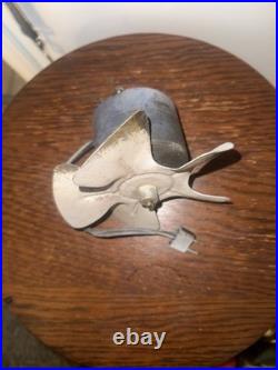 VINTAGE 1930s EMERSON Bullet Motor Oscillating Fan Cast Iron TESTED