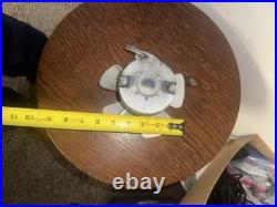 VINTAGE 1930s EMERSON Bullet Motor Oscillating Fan Cast Iron TESTED