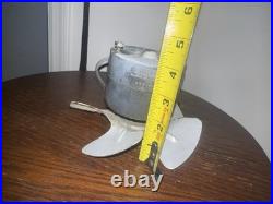 VINTAGE 1930s EMERSON Bullet Motor Oscillating Fan Cast Iron TESTED