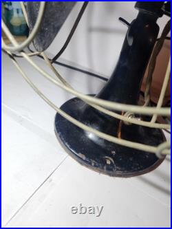 VINTAGE 1940`S EMERSON ELECTRIC FAN Oscillating 4 BLADES WORKING 13
