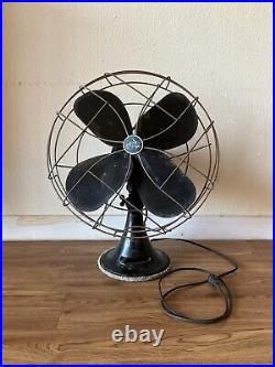 VINTAGE 1950s 16 Emerson 79648-AX Electric 3 Speed Desk Fan Oscillating Works VINTAGE 1950s 16 Emerson 79648-AX Electric 3 Speed Desk Fan Oscillating Works
