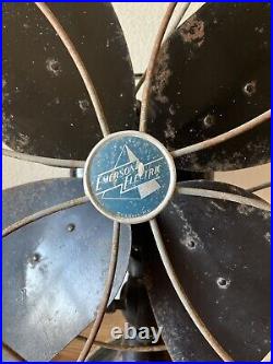 VINTAGE 1950s 16 Emerson 79648-AX Electric 3 Speed Desk Fan Oscillating Works VINTAGE 1950s 16 Emerson 79648-AX Electric 3 Speed Desk Fan Oscillating Works