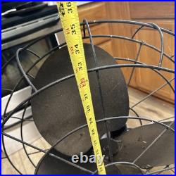 VINTAGE 35 INDUSTRIAL 3-BLADE ALL-METAL Shop FAN 120V RUNS STRONG HUGE AIR