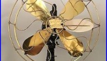 VINTAGE ANTIQUE ELECTRIC FAN R&M FEATHER Robbins & Myers
