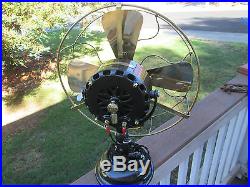 Vintage Antique Fan Ge Pancake Fan 16 Brass Blade Fan Brass Cage Fan Make Offer
