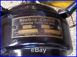 VINTAGE ANTIQUE WESTERN ELECTRIC BRASS BLADE FAN STYLE W-165236