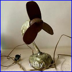VINTAGE Electric Fan Streamline Mid Century 1950s Atomic Home Decor Collectible