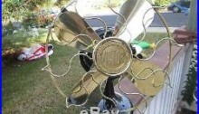 Vintage Fan Antique Fan Vintage Victor Fan Brass Blade Old Fan Electric Fan