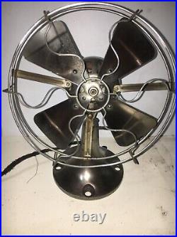 VINTAGE Fitzgerald MFG Co. The Star Electric Fan style1200 Working Condition