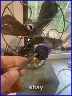 VINTAGE Fitzgerald MFG Co. The Star Electric Fan style1200 Working Condition